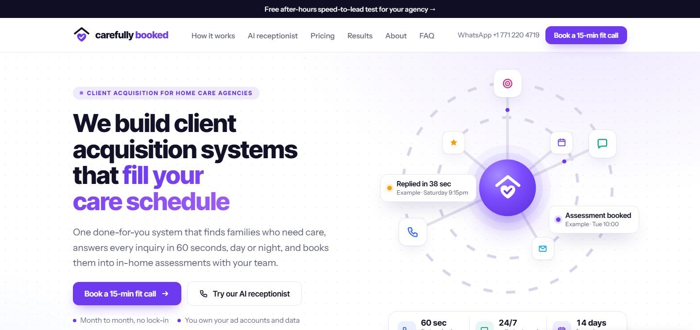 Carefully Booked home page